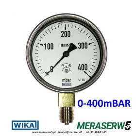 manometr WIKA 612.20.100 0-400mBAR